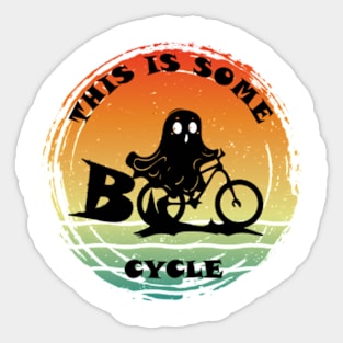 Boo-cycle retro Sticker